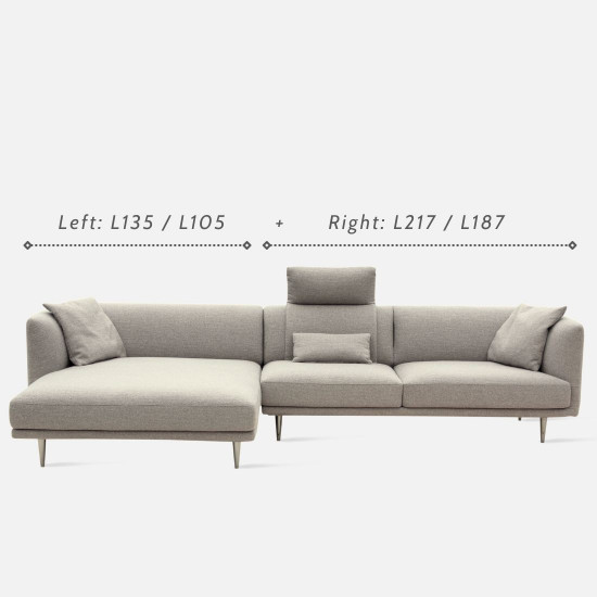 Milton Sofa, L192, Semi Aniline Leather, G3 342 [Display x1]